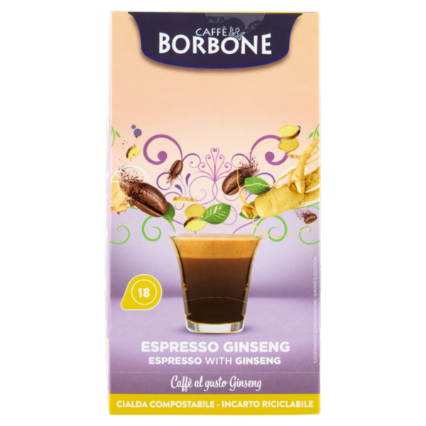 Caffè Borbone Espresso Ginseng Cialda Compostabile 18 x 7 g