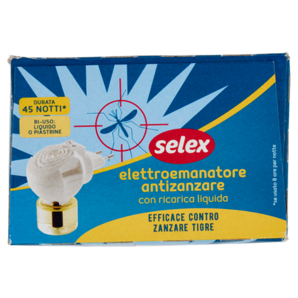 Selex Insetticida Liquido Antizanzare Set Vaporizzatore + Ricarica 33 ml