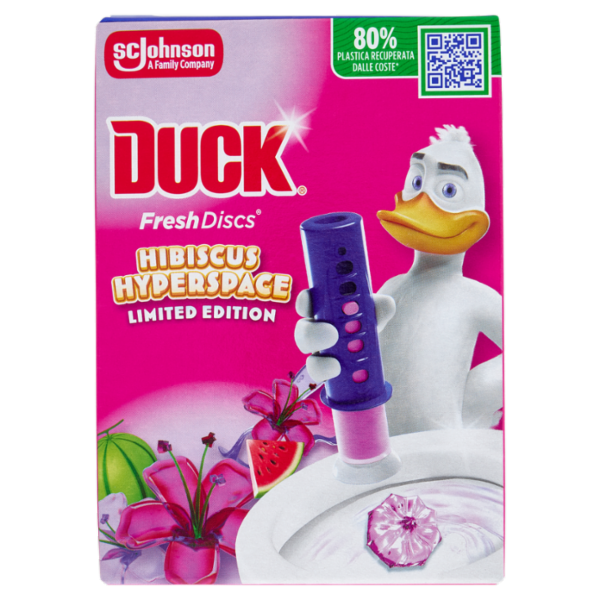 Duck Fresh Discs - Base per Dischi Gel Igienizzanti WC, Fragranza Hibiscus 36ml