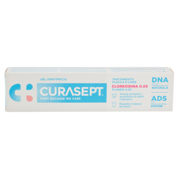 Curasept Gel Dentifricio Trattamento Placca e Carie Clorexidina 0.05 75 ml