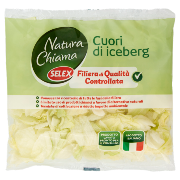 Selex Natura Chiama Cuori di Iceberg Lavati e Pronti per il Consumo 250 g