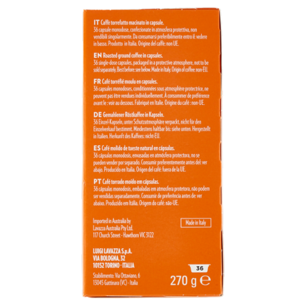 Lavazza A Modo Mio Espresso Delizioso 36 Capsule 270 g