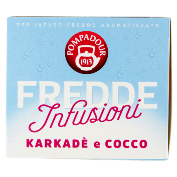 Pompadour Fredde Infusioni Karkadè e Cocco 18 x 2,5 g