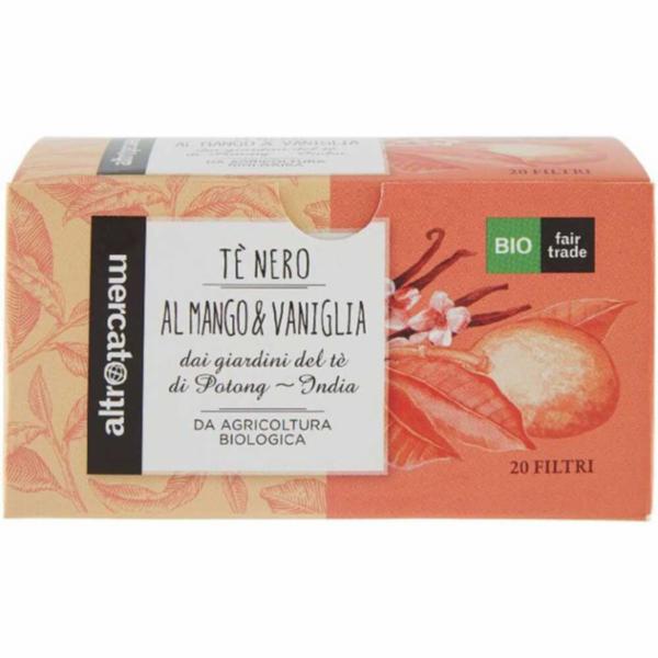 Altromercato Te` Nero Mango Vaniglia Bio 20 Filtri 40g