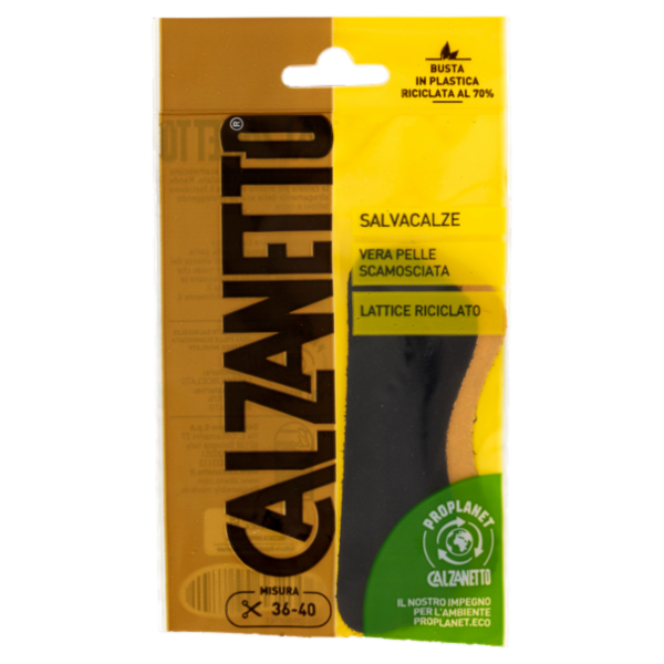 Calzanetto Salvacalze Vera Pelle Scamosciata Misura 36-40