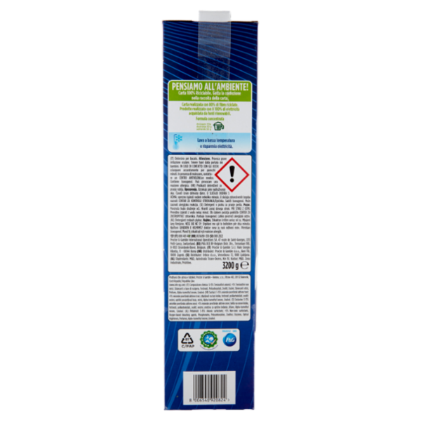 Dash Power Detersivo Lavatrice in Polvere, Tecnologia Anti-Residui, 64 Lavaggi 3200 g