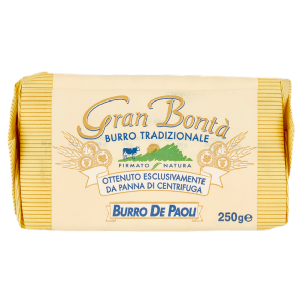Burro De Paoli Gran Bontà Burro Tradizionale 250 g