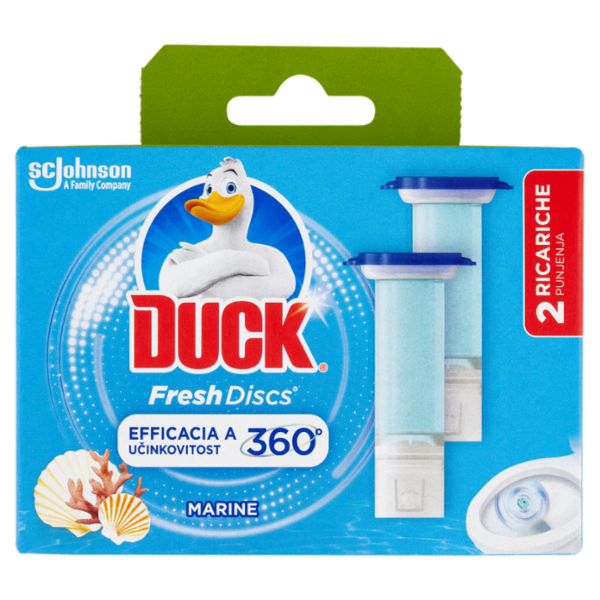 Duck Fresh Discs - Doppia Ricarica, Fragranza Marine 2 x 36ml