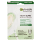 Garnier Maschera in Tessuto Nutriente Riparatrice NutriBomb, Pelli Molto Secche, Latte di Mandorla