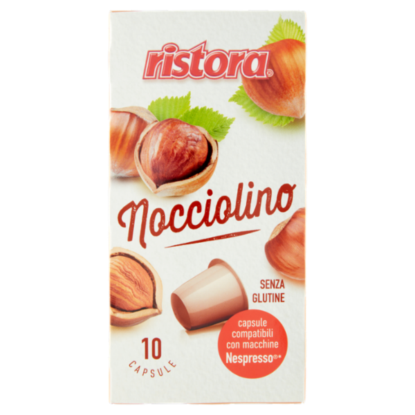 ristora Nocciolino 10 Capsule compatibili con macchine Nespresso* 70 g