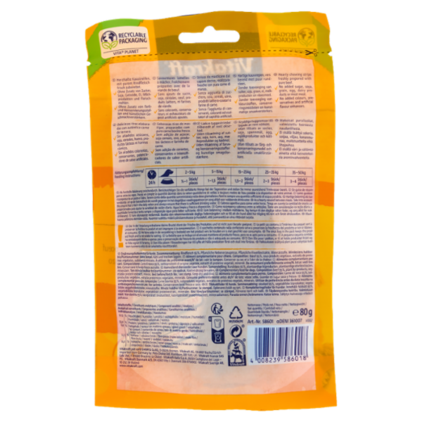 Vitakraft pure Beef Strips Strisce di carne di manzo 80 g