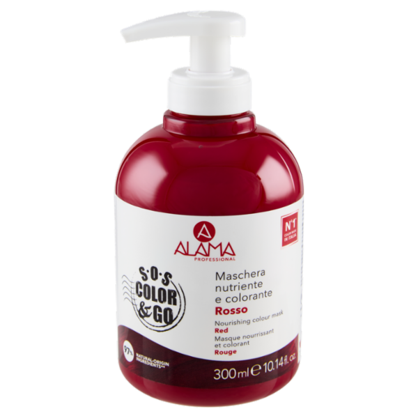 Alama Professional S.O.S. Color & Go Maschera nutriente e colorante Rosso 300 ml
