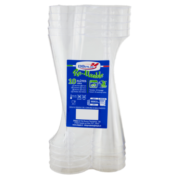DOpla Re-Usable Flûtes 10 pz