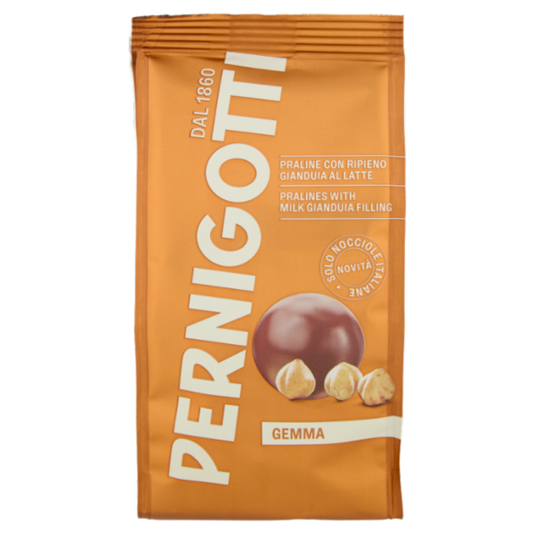 Pernigotti Gemma Praline con Ripieno Gianduia al Latte 140 g