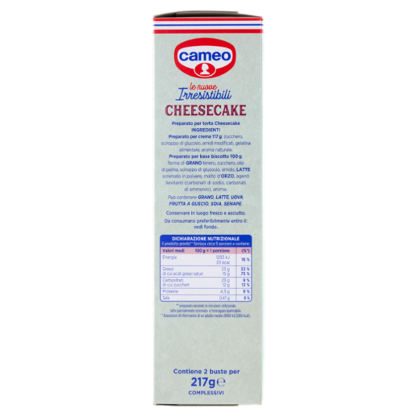 cameo le nuove Irresistibili Cheesecake 217 g