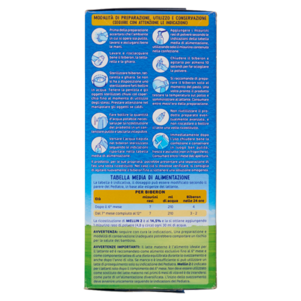MELLIN 2 - Latte di Proseguimento in Polvere per Lattanti dal 6° al 12° mese 770g