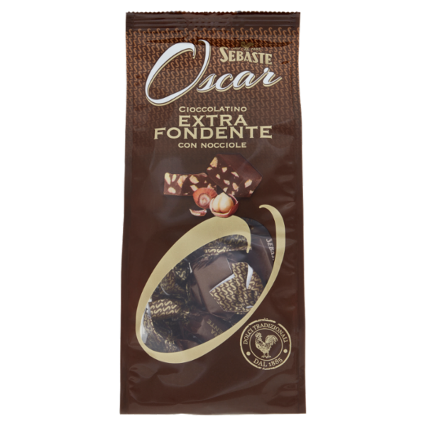 Sebaste Oscar Cioccolatino Extra Fondente con Nocciole 150 g