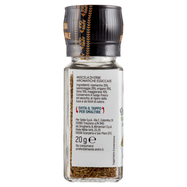 Selex Erbe Mediterranee con Macinello 20 g