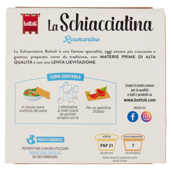 bottoli la Schiacciatina Rosmarino 4 x 37,5 g