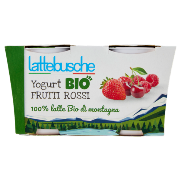 lattebusche Yogurt Bio Frutti Rossi 2 x 125 g