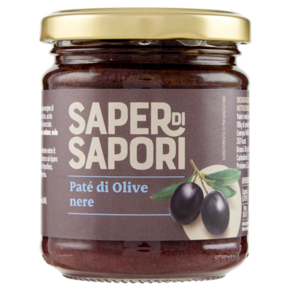 Selex Saper di Sapori Paté di Olive Nere 180 g