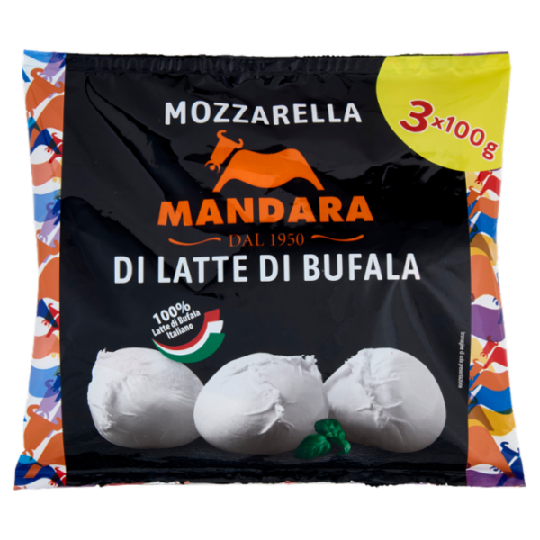 Mandara Mozzarella di Latte di Bufala 3 x 100 g