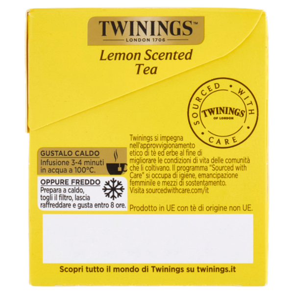 Twinings Lemon Scented Tea Tè Nero 25 filtri The 50 g