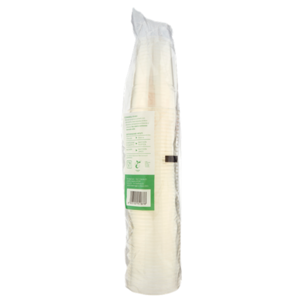 Vanto Bicchieri in PLA Trasparenti e Compostabili 400 cc 50 pezzi