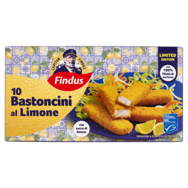 Capitan Findus 10 Bastoncini al Limone 250 g