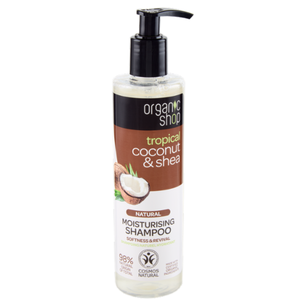 organic shop tropical coconut & shea Moisturising Shampoo 280 ml
