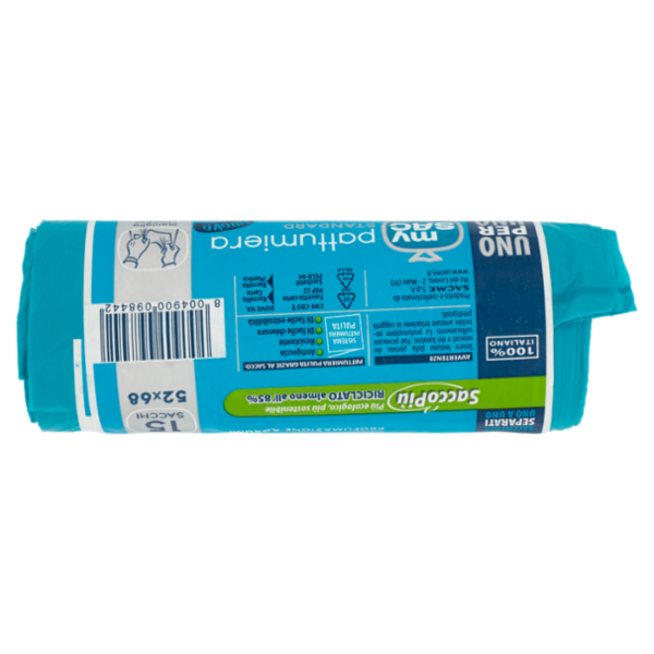 my Sac Uno per Uno pattumiera Standard 52x68 Profumazione Agrumi Sacchi 15 pz