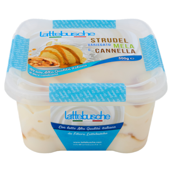 lattebusche Gelato Strudel Variegato Mela e Cannella 500 g