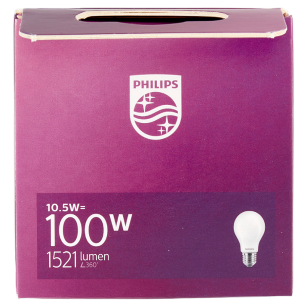 Philips Led goccia vetro 100W E27 4000K