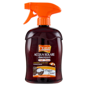 Delice Solaire Acqua Solare Abbronzante Carotene + Aloe Vera Profumo Coconut 500 Ml