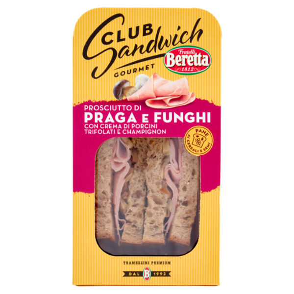 Beretta Club Sandwich Gourmet Prosciutto di Praga e Funghi 160 g