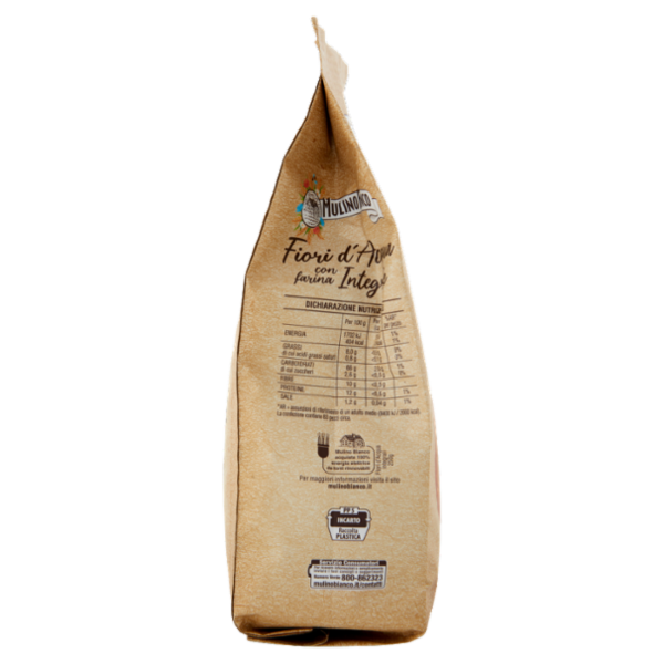 Mulino Bianco Fiori d'Acqua Cracker Integrali Senza Lievito Ricchi di Fibre 250g