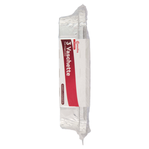 Consilia Saper Scegliere Vaschette con Coperchio 4 porzioni 3 pz