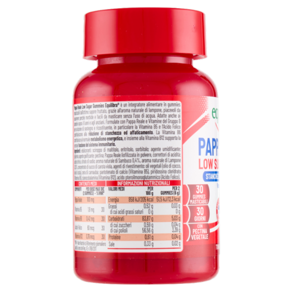 equilibra Pappa Reale Low Sugar Gummies 30 gummies 90 g