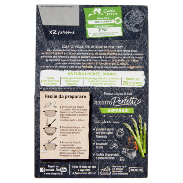 Gallo Risotto Perfetto Asparagi 175 g