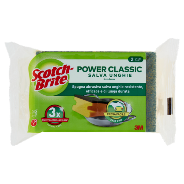 Scotch-Brite® Power Classic Spugna Salva Unghie 2 pezzi