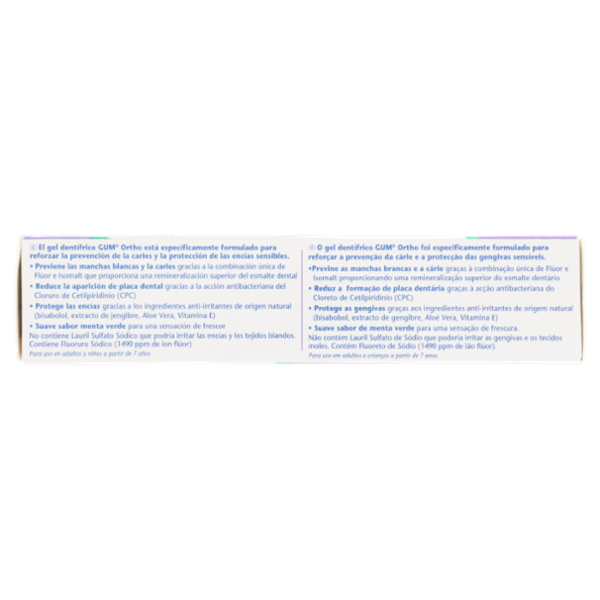 Gum Ortho Dentifricio con fluoro 75 ml