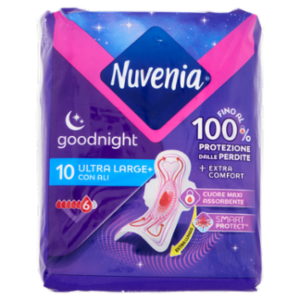 Nuvenia Goodnight Ultra Large+ Con Ali 10 Pz