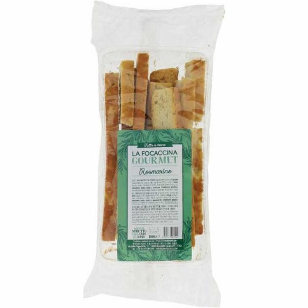 FOCACCINA CON OLIO DI RISO E ROSMARINO GOURMET PANIFICIO BO GR.100