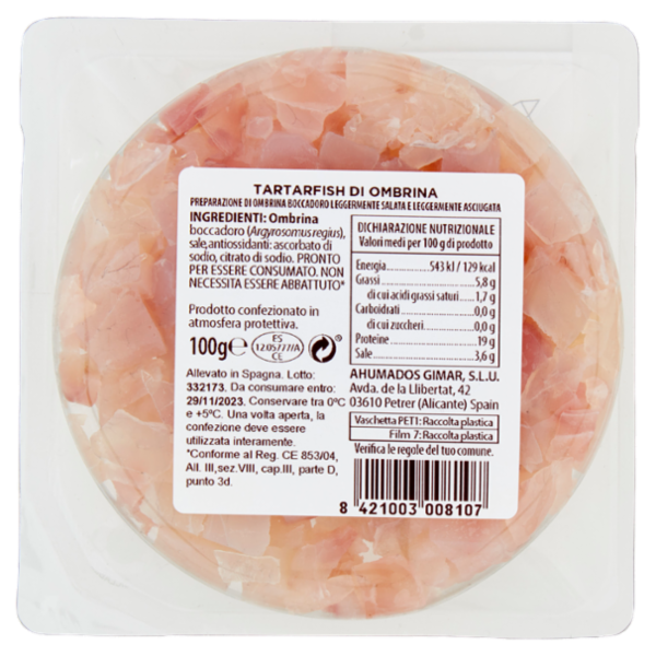 Gimar Tar Tar Fish Ombrina Boccadoro 100 g