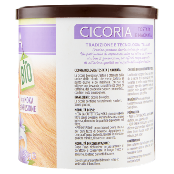 Crastan Bio Cicoria Tostata e Macinata 350 g