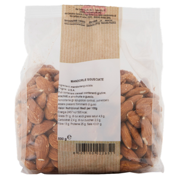 Selex Frutta Secca Mandorle Sgusciate 500 g