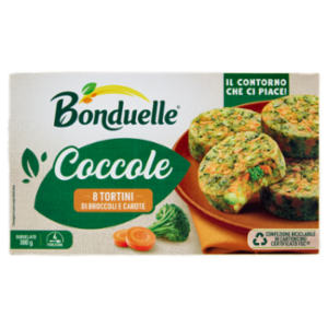Bonduelle Coccole 8 Tortini Di Broccoli e Carote Surgelato 300 g