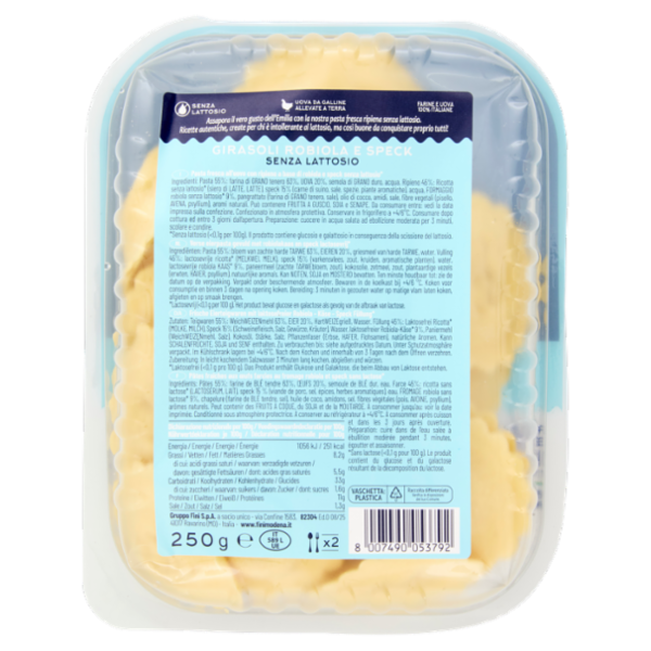 Fini Senza Lattosio Girasoli Robiola e Speck 250 g