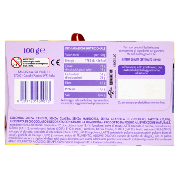 Bauli Mini Colomba al Cioccolato illumination's minions 100 g