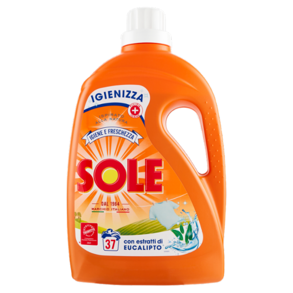 Sole Detersivo lavatrice Igiene e Freschezza 37 lavaggi 1,85 L